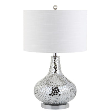 Emilia 26" Mirrored Mosaic LED Table Lamp - JONATHAN Y